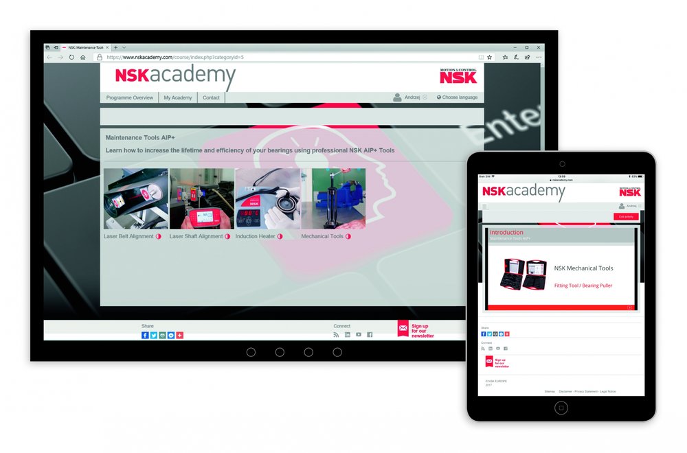 NSK Akademi ile rulmanlar için mekanik aletler hakkında bilgi edinin